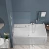 Mampara de Baño Rebatible Transparente Rectangular BS4003 80cm