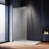 Mampara de Baño Fija Esmerilada 1001-2 80cm